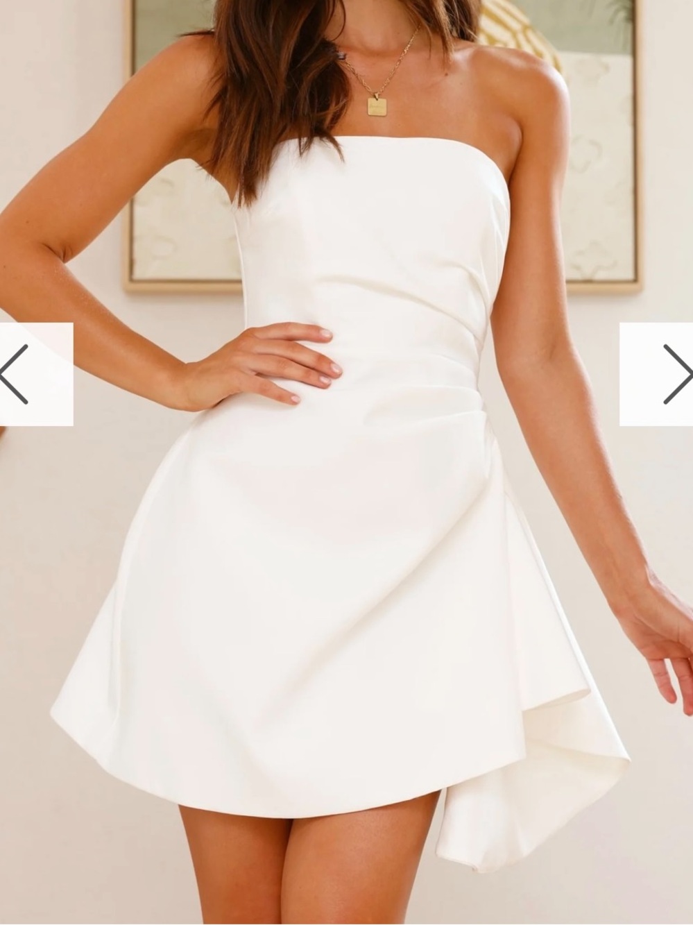 Strapless White Dress